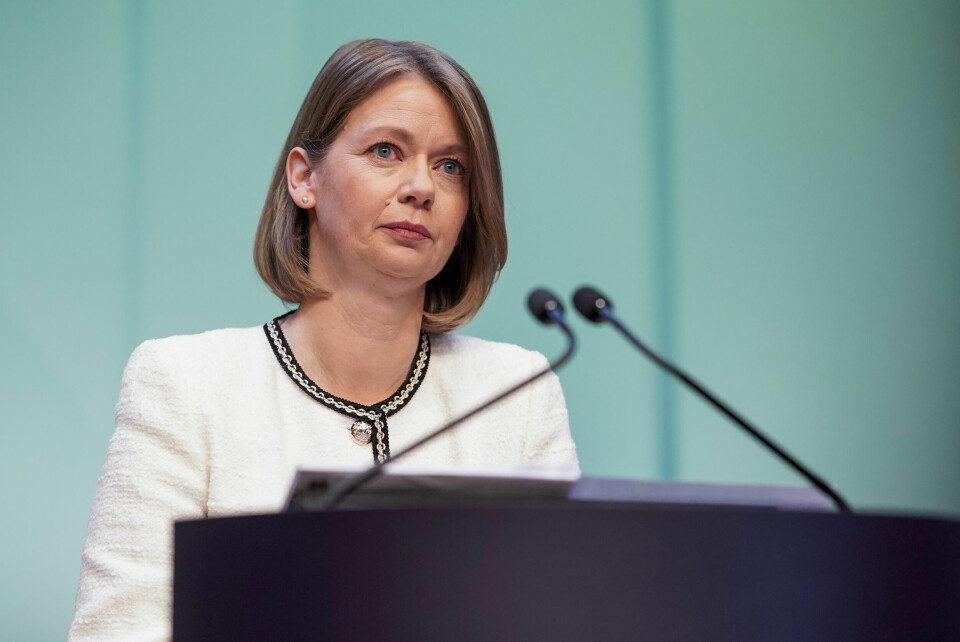 Sentralbanksjef Ida Wolden Bache. Rentehevingen som sentralbanksjef Ida Wolden Bache kunngjorde torsdag var overraskende, til tross for at den var varslet. Foto: Cornelius Poppe / NTB