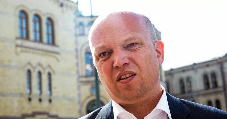 Sp-leder Trygve Slagsvold Vedum. Trygve Slagsvold Vedum om skattekommisjon.
