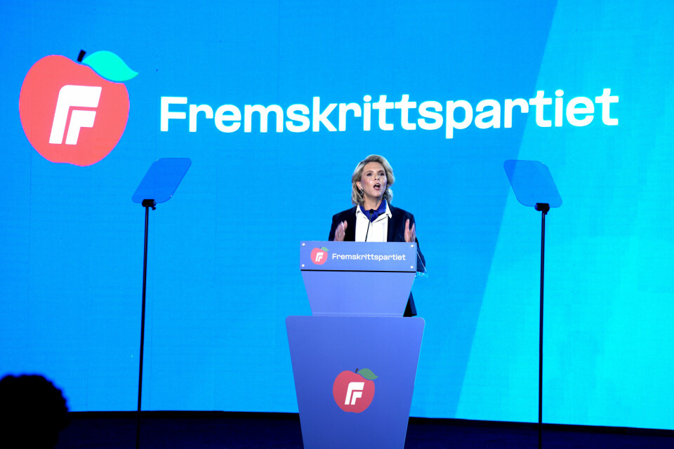 Partileder Sylvi Listhaugs åpnet landsmøte på Gardermoen fredag med sin tale. Sylvi Listhaug