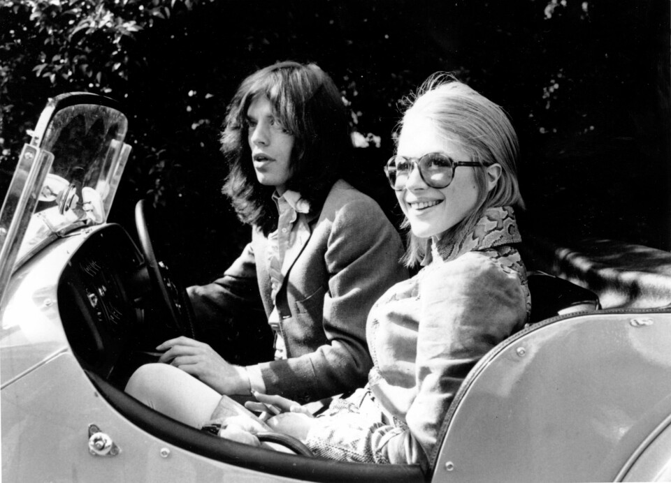 Marianne Faithfull og Mick Jagger i 1969, da forholdet deres gikk mot slutten. Senere var Faithfulls plater ofte fullt på høyde med de som kom fra The Rolling Stones.(AP/NTB/Ap) Marianne Faithfull og Mick Jagger i 1969, da forholdet deres gikk mot slutten. Senere var Faithfulls plater ofte fullt på høyde med de som kom fra The Rolling Stones.
