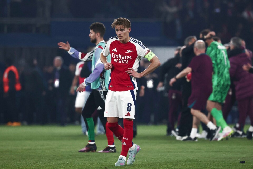 Arsenal og Martin Ødegaard måtte se motstanderen gå til mesterligafinaen i Paris onsdag kveld. Arsenal og Martin Ødegaard måtte se motstanderen gå til mesterligafinaen i Paris onsdag kveld.