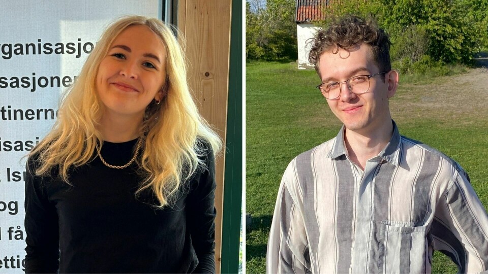 Alida Domaas (daglig leder i Fellesutvalget for Palestina) og Simon Ng Langdal (kommunikasjonsmedarbeider i Foreningen for internasjonale vannstudier – FIVAS).(Privat) Alida Domaas (daglig leder i Fellesutvalget for Palestina) og Simon Ng Langdal (kommunikasjonsmedarbeider i Foreningen for internasjonale vannstudier – FIVAS).