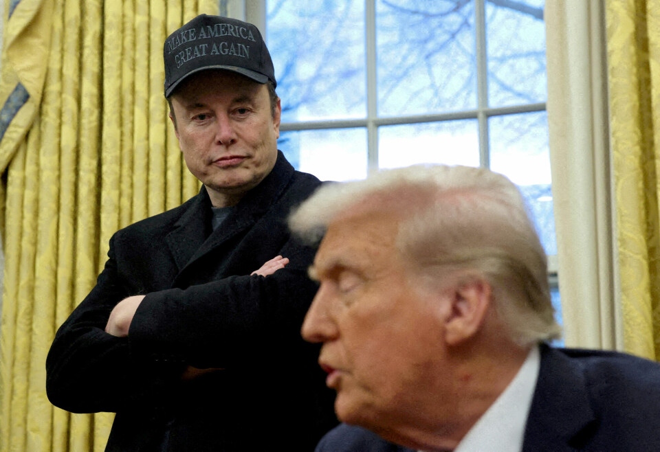 Elon Musk og USAs president Donald Trump, her fra februar i år. Elon Musk og USAs president Donald Trump, her fra februar i år.