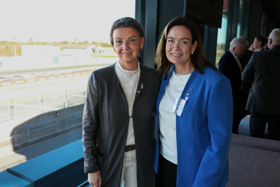 Ingjerd Schou (H) og Ann-Sofie Alm (M).(Anja Lillerud, Svinesundskomiteen) Ingjerd Schou (H) og Ann-Sofie Alm (M)