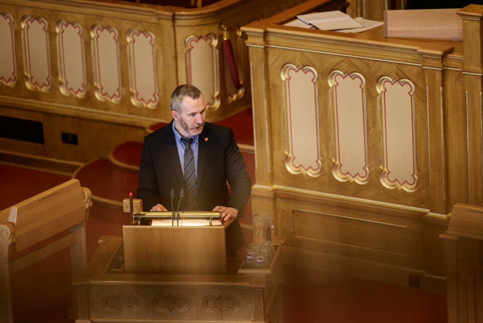 Frp vil stemme nei til norgespris, sier energipolitisk talsperson Marius Arion Nilsen. Frp vil stemme nei til norgespris, sier energipolitisk talsperson Marius Arion Nilsen. Foto: Jonas Been Henriksen / NTB
