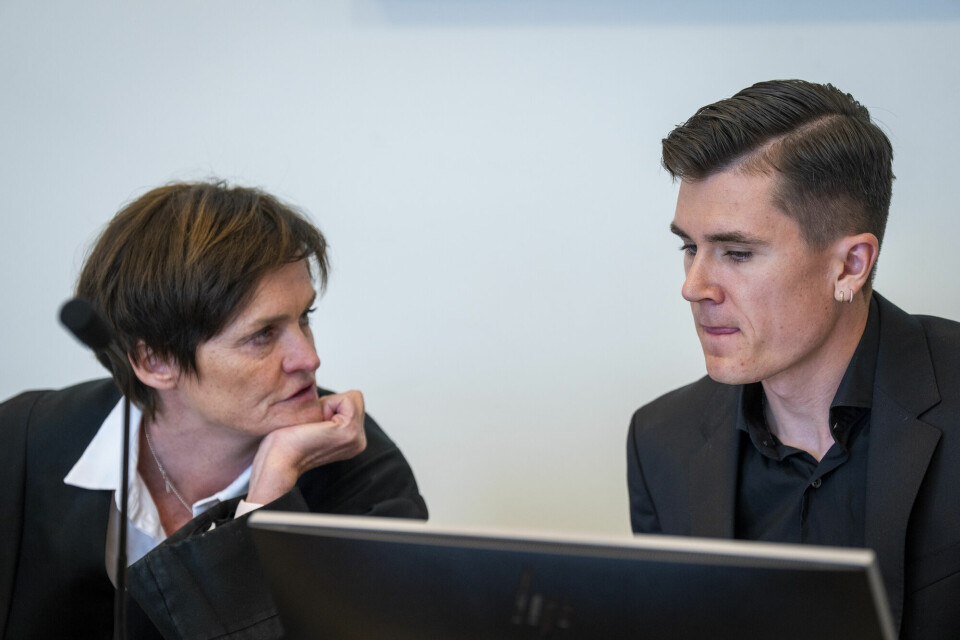 Bistandsadvokat Mette Yvonne Larsen og Jakob Ingebrigtsen i Sør-Rogaland tingrett på rettssakens siste dag. Bistandsadvokat Mette Yvonne Larsen og Jakob Ingebrigtsen i Sør-Rogaland tingrett på rettssakens siste dag.