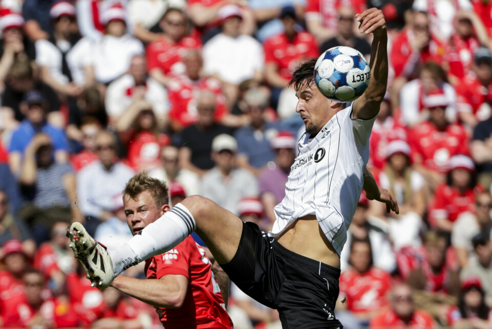 Rosenborgs Tomás Nemcík i situasjonen mellom Brann og Rosenborg på Brann Stadion søndag. Rosenborgs Tomás Nemcík under eliteseriekampen i fotball mellom Brann og Rosenborg på Brann Stadion. Foto: Paul Sigve Amundsen / NTB.