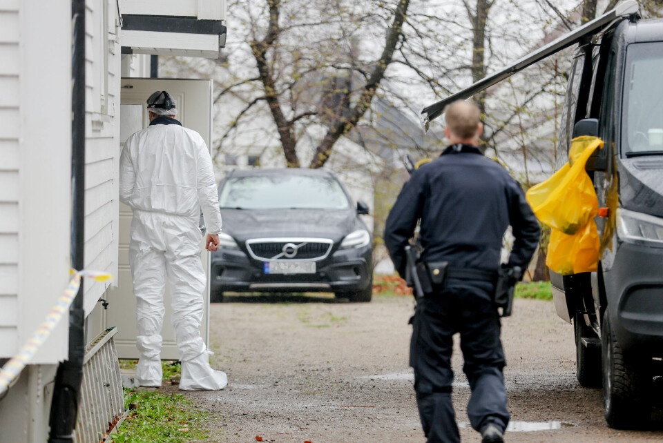 Mannen i 20-årene som ble alvorlig skadet i en bolig i Stokke tirsdag kveld, har skuddskader, opplyser politiet. Mannen i 20-årene som ble alvorlig skadet i en bolig i Stokke tirsdag kveld, har skuddskader, opplyser politiet. Foto: Trond R. Teigen / NTB