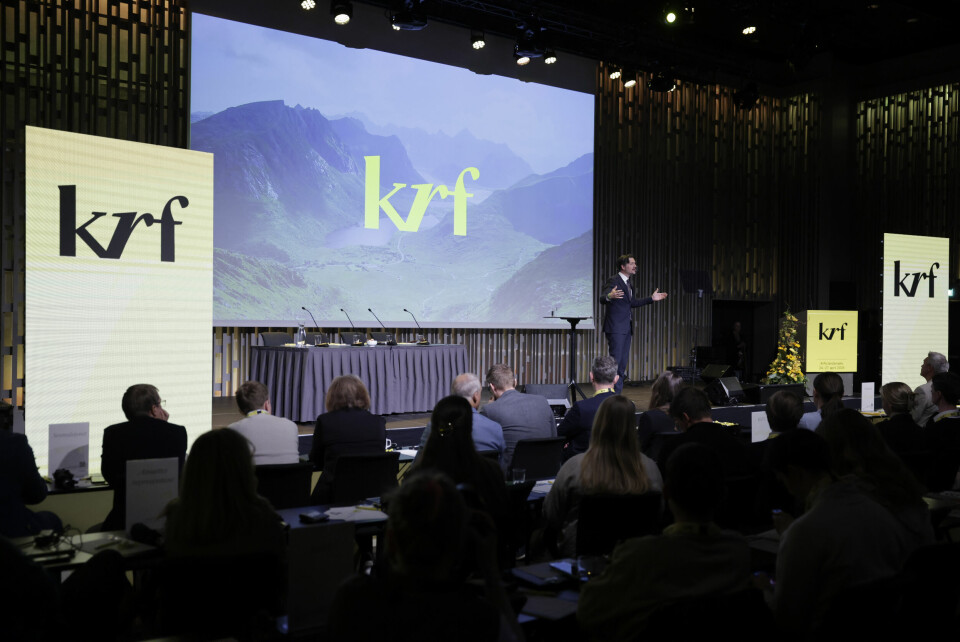 KrF-landsmøtet vil kun ha norske, samiske og kvenske flagg i norske skolegårder. KrF-landsmøtet vil kun ha norske, samiske og kvenske flagg i norske skolegårder. Foto: Paul S. Amundsen / NTB