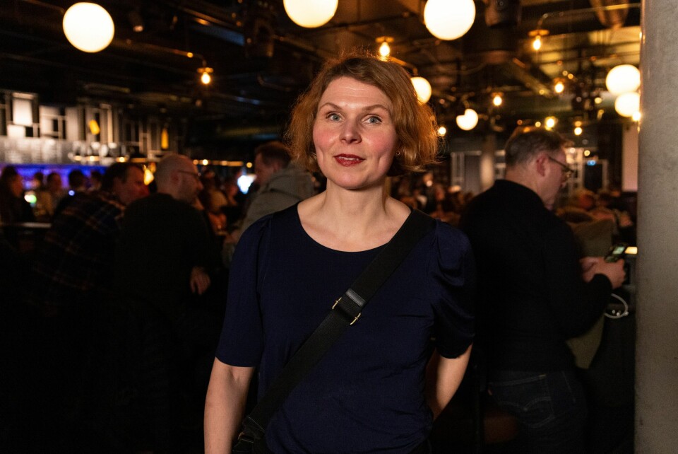 Astrid Sverresdotter Dypvik, her avbildet under tysk valgvake på Youngs i Oslo søndag 23. februar.(Amanda Pedersen Giske/NTB) Astrid Sverresdotter Dypvik, fra Tankesmien Agenda, under valgvaken for det tyske valget på Youngs i Oslo søndag. Foto: Amanda Pedersen Giske / NTB