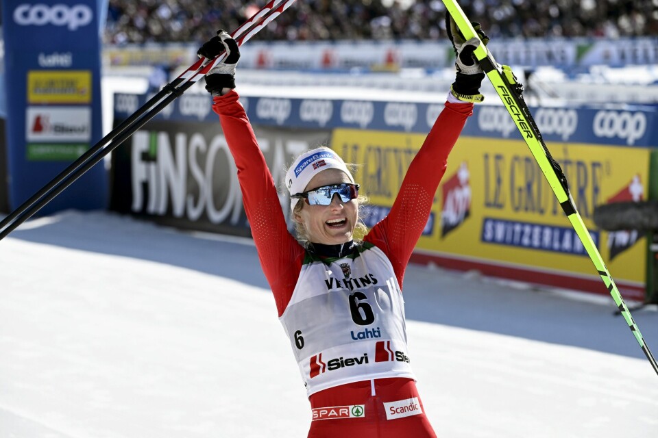Therese Johaug sier sjansen for OL-satsing øker. Therese Johaug sier sjansen for OL-satsing øker. Foto: Emmi Korhonen / Lehtikuva / NTB.