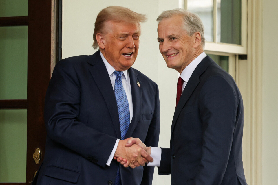Donald Trump og Jonas Gahr Støre. Donald Trump og Jonas Gahr Støre.