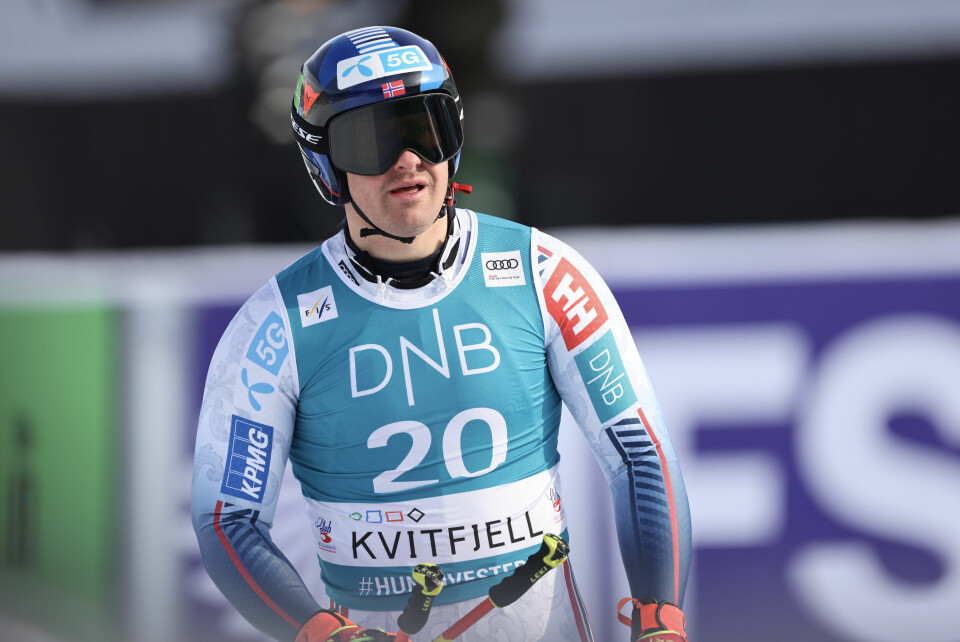 Adrian Smiseth Sejersted i mål på Kvitfjell Adrian Smiseth Sejersted i mål på Kvitfjell. Foto: Geir Olsen / NTB