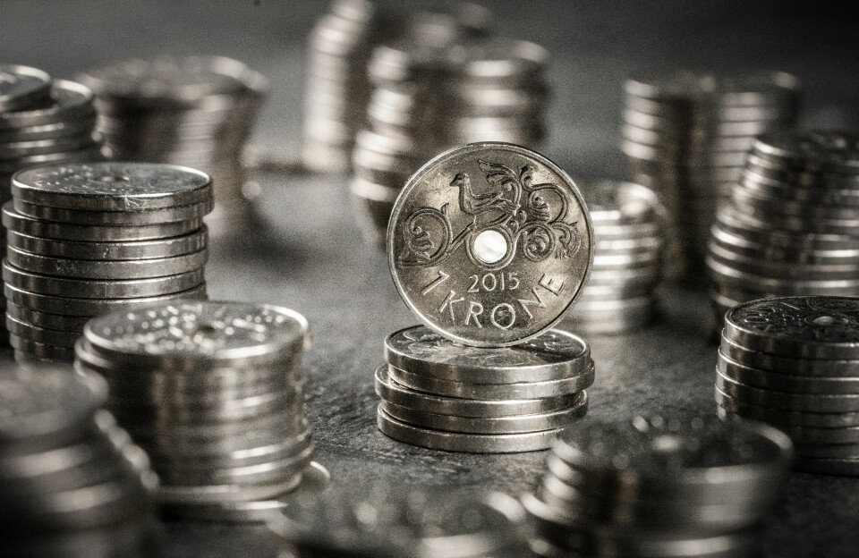Det er usikkert om Norges Bank kommer til å senke renta i mars etter en svært høy prisvekst de siste tolv månedene. Bildet viser kronestykker. Foto: Ole Berg-Rusten / NTB