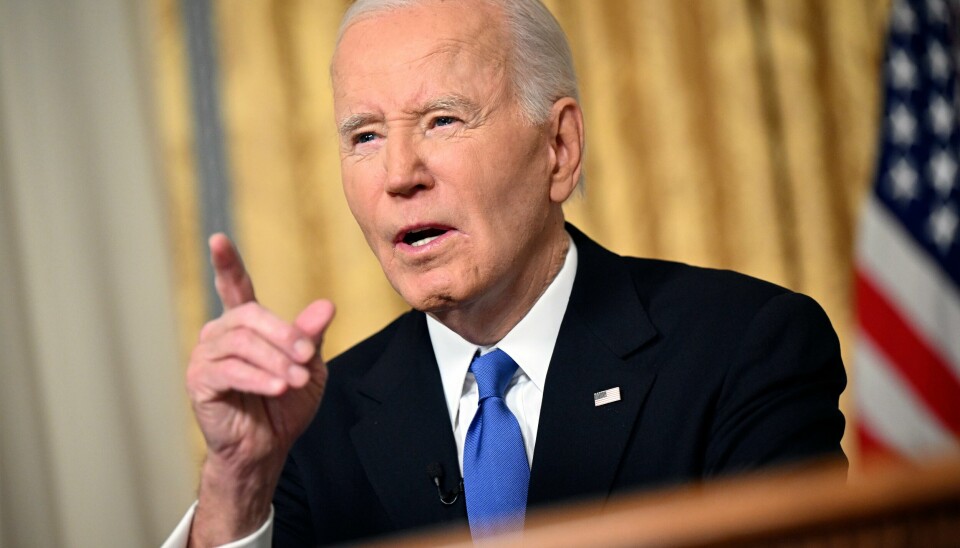 President Joe Biden under avskjedstalen sin til det amerikanske folket.(Mandel Ngan/AP) Foto: Mandel Ngan / Pool via AP / NTB