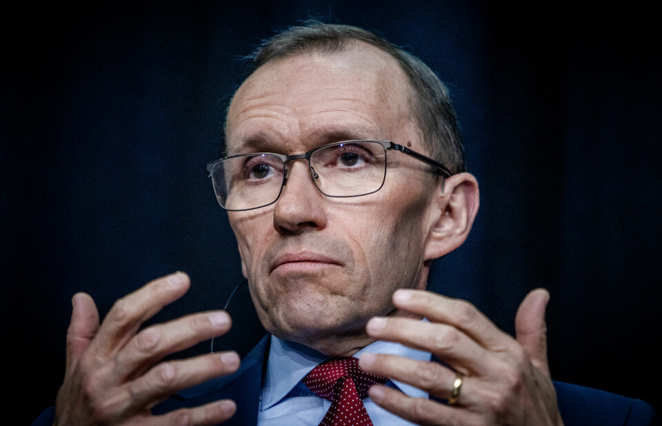Utenriksminister Espen Barth Eide (Ap) holdt en alvorspreget utenrikspolitisk redegjørelse for Stortinget tirsdag. At USA samtidig innfører tollmurer og krever økte forsvarsinvesteringer, henger ikke på greip, mener utenriksminister Espen Barth Eide. Foto: Ole Berg-Rusten / NTB