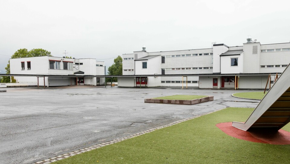Trosterud skole er en av skolene som er foreslått avviklet i Oslo kommunes skolebehovsplan for 2026 til 2045. Oslo 20170710. Trosterud skole i Oslo. Foto: Audun Braastad/NTB