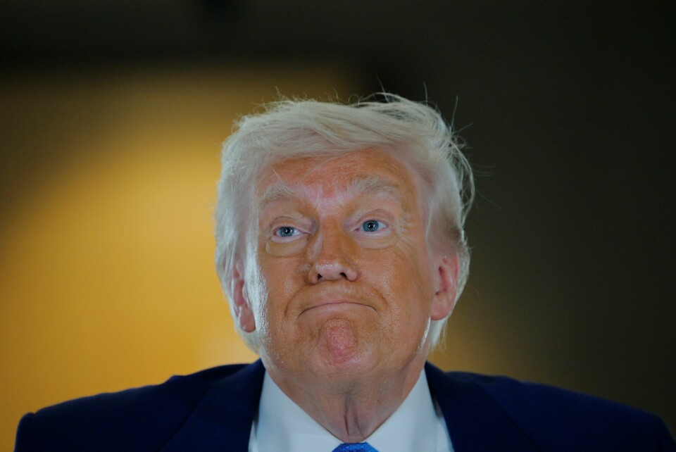 USAs president Donald Trump under sitt besøk i Abu Dhabi, De forente arabiske emirater, 16. mai 2025.(Brian Snyder/Reuters) USAs president Donald Trump under sitt besøk i Abu Dhabi, De forente arabiske emirater, 16. mai 2025.