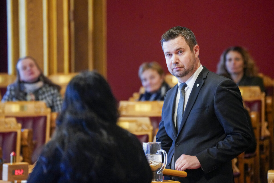 Senterpartiet avviser regjeringens forslag om turistskatt og erstatter det med sitt eget, ifølge parlamentarisk leder Geir Pollestad. Senterpartiets Geir Pollestad ber Høyre snu. Foto: Ole Berg-Rusten / NTB