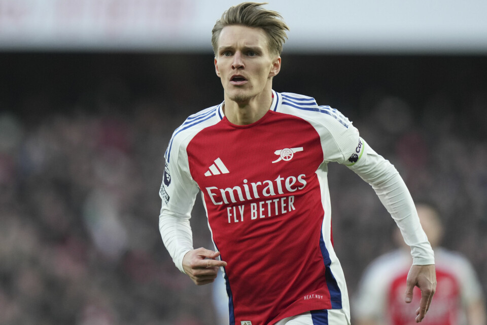 Martin Ødegaard sendte Arsenal i ledelsen mot Manchester City. Martin Ødegaard sendte Arsenal i ledelsen mot Manchester City. Foto: Alastair Grant / AP / NTB