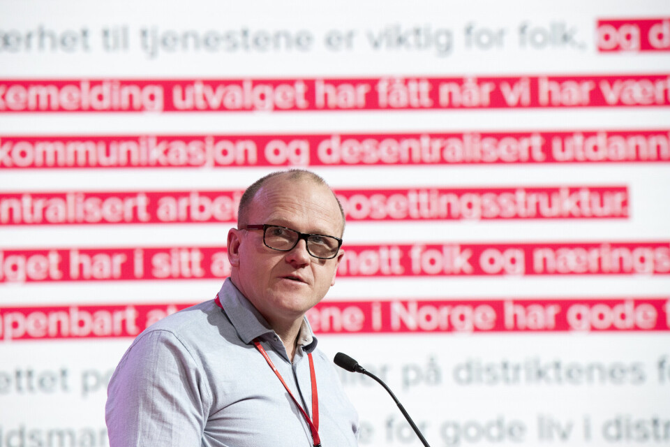 Oslo Aps leder Frode Jacobsen under et tidligere landsmøte i Arbeiderpartiet. Torsdag braker det løs igjen. Frode Jacobsen