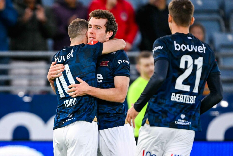 Joe Bell scoret utligningsmålet og la opp til ledermålet med skudd i returrommet etter hjørnesparket. Viking vendte til 3-1-seier over Kristiansund. Joe Bell scoret utligningsmålet og la opp til ledermålet med skudd i returrommet etter hjørnesparket. Viking vendte til 3-1-seier over Kristiansund. Foto: Carina Johansen / NTB