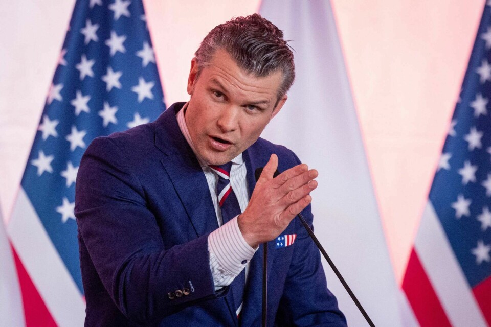Forsvarsminister Pete Hegseth.(Wojtek Radwanski/AFP) Forsvarsminister Pete Hegseth.
