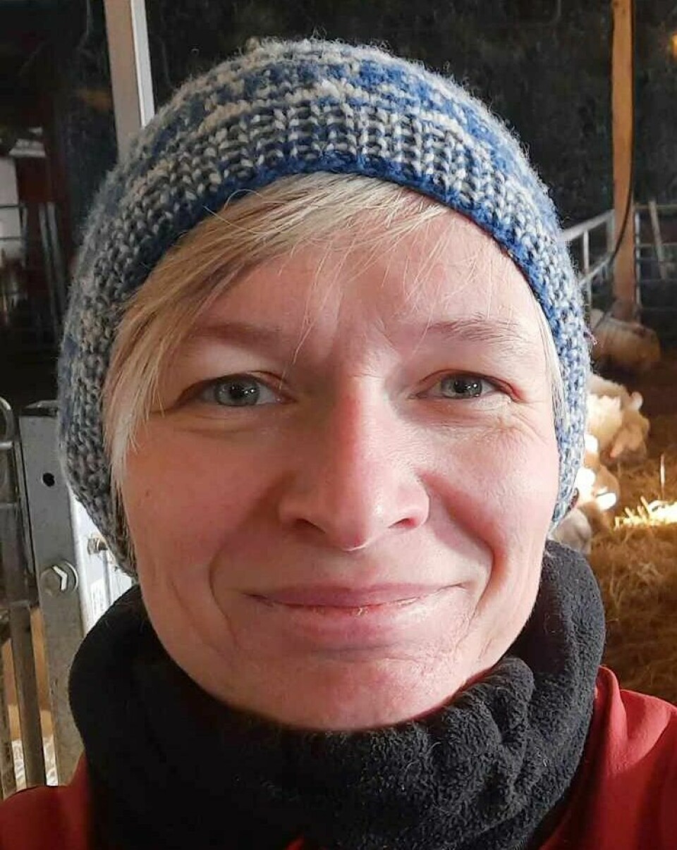 Ellen Sørumgård Syse er bonde og styremedlem i NBS, Norsk Bonde- og Småbrukarlag.(Privat) Ellen Sørumgård Syse, bonde og styremedlem i NBS