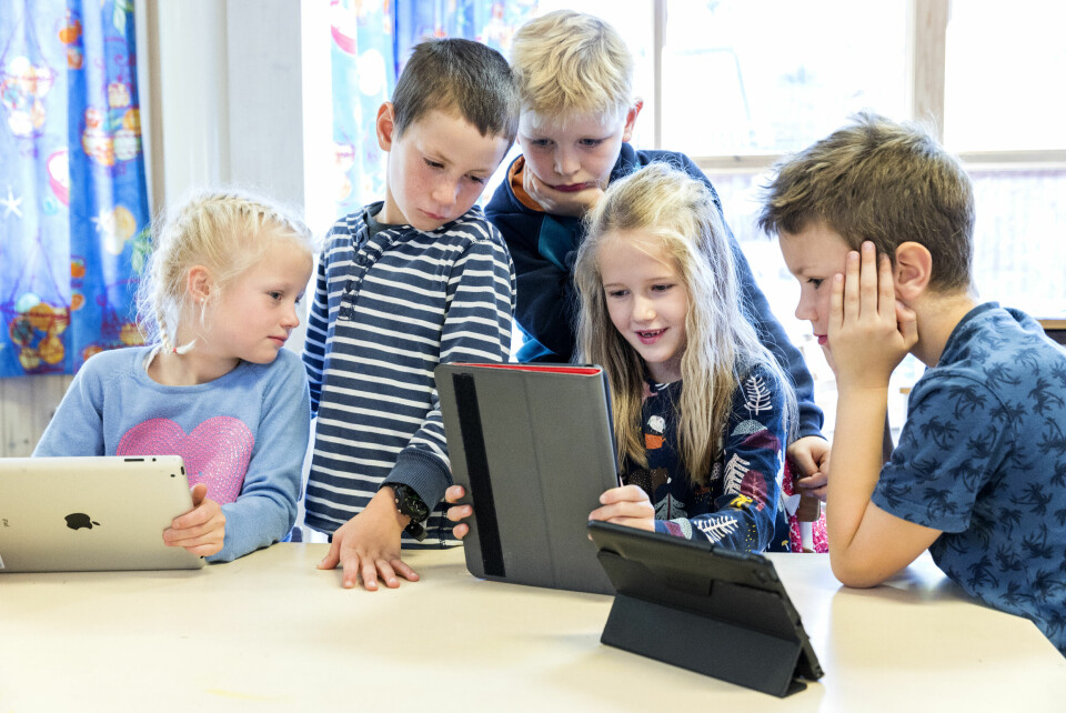 Osloskolen kutter tilgangen til internett for de yngste elevene. Skolen er en viktig arena for å vise norske filmer og serier til barn, ifølge en undersøkelse.
Illustrasjonsfoto: Gorm Kallestad / NTB
