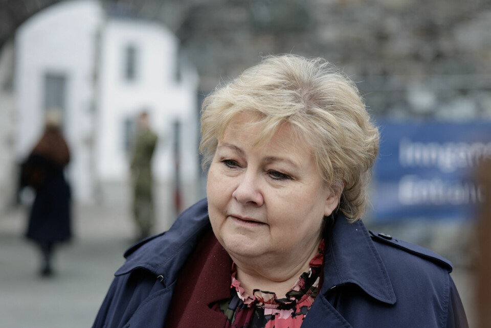 Høyre-leder Erna Solberg fotografert i forbindelse med One Ocean Summit i april. Høyre-leder Erna Solberg sender sine gratulasjoner til Tysklands nye statsminister Friedrich Merz. Foto: Paul Sigve Amundsen / NTB