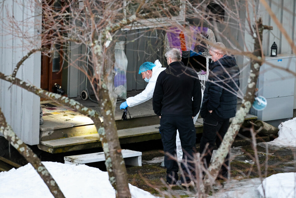 En kvinne ble tirsdag funnet drept på Hamar. Samtlige av de siktede i drapssaken i Hamar forklarer seg ulikt for politiet. Kripos jobber på stedet etter en død person er funnet på en adresse i Hamar. Foto: Geir Olsen / NTB