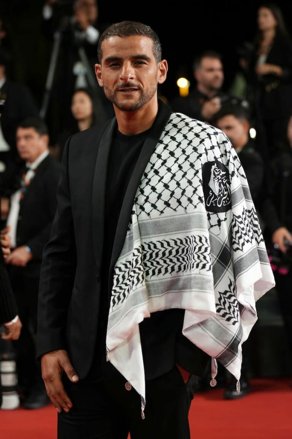 Sofiane Zermani under premieren på Joachim Triers «Affeksjonsverdi», eller «Sentimental Value», under filmfestivalen i Cannes.(Lewis Joly/AP) Fra premieren for «Affeksjonsverdi», eller «Sentimental Value», under filmfestivalen i Cannes.