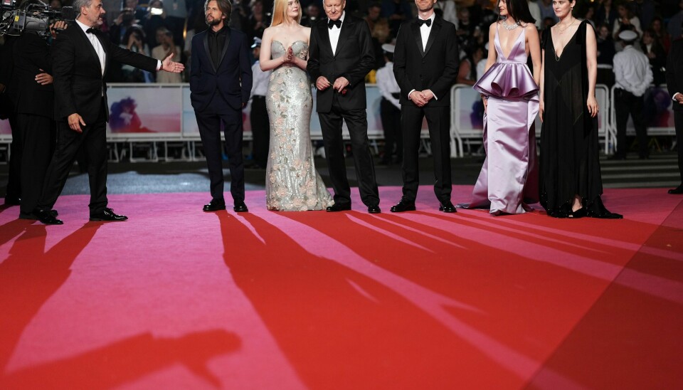 Fra premieren på Joachim Triers «Affeksjonsverdi», eller «Sentimental Value», under filmfestivalen i Cannes.(Scott A Garfitt/AP) Fra premieren for «Affeksjonsverdi», eller «Sentimental Value», under filmfestivalen i Cannes.