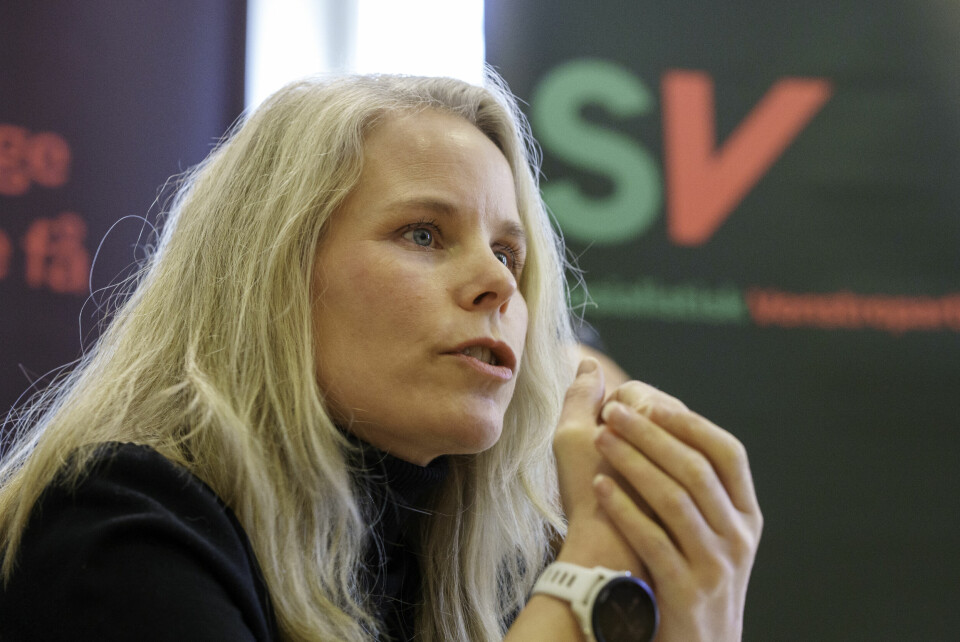 – Dette gjør meg rimelig forbannet, sier SV-leder Kirsti Bergstø. – Dette gjør meg rimelig forbannet, sier SV-leder Kirsti Bergstø. Foto: Cornelius Poppe / NTB