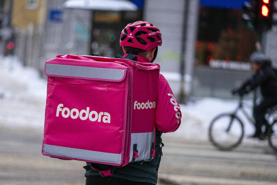 Stadig færre Foodora-bud er omfattet av tariffavtalen. Foodora er ikke like dominerende som de en gang var. Derfor avsluttes Konkurransetilsynets tiltak mot kjeden. Foto: Gorm Kallestad / NTB