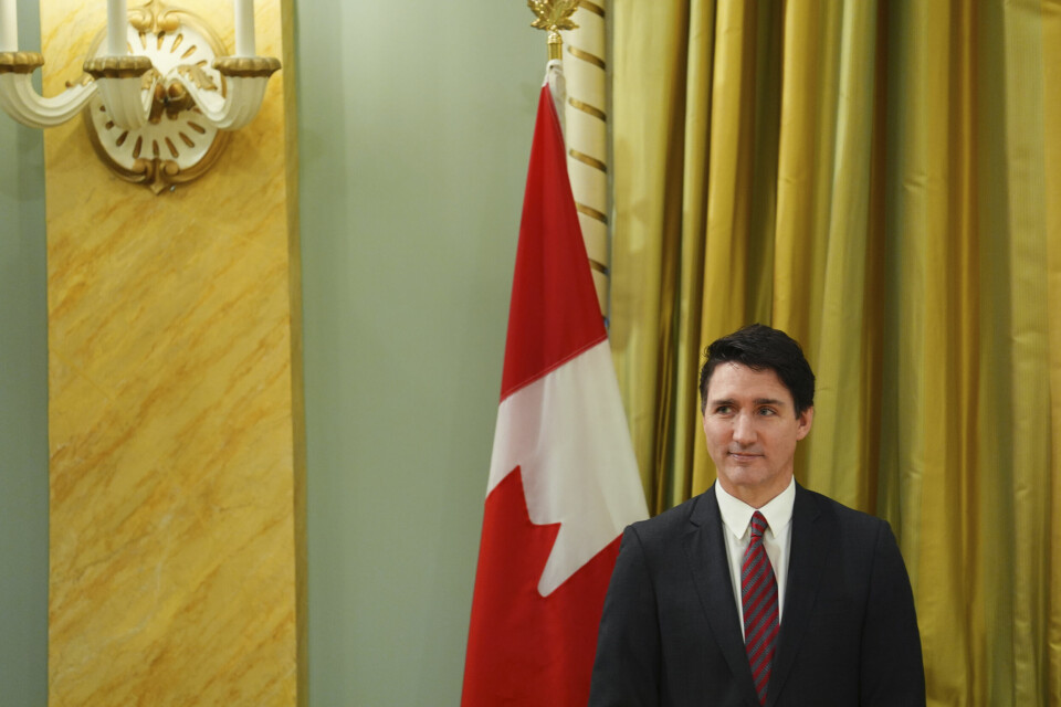 Canadas statsminister Justin Trudeau ventes å si at han trekker seg som partileder for Det liberale partiet. Canadas statsminister Justin Trudeau er venta å seie at han trekkjer seg som partileiar for Det liberale partiet. Foto: Sean Kilpatrick / The Canadian Press via AP / NTB