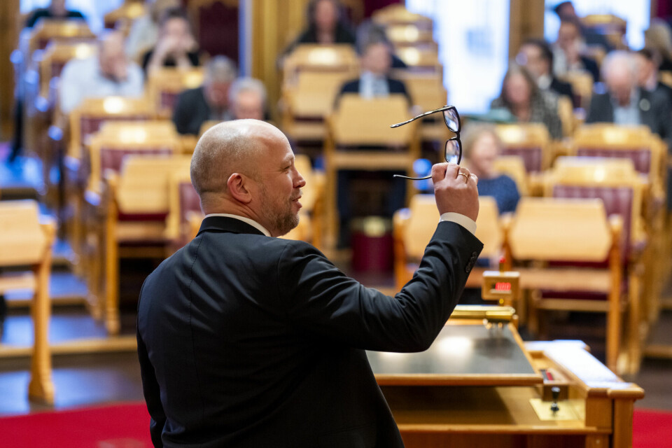 Finansminister Trygve Slagsvold Vedum (Sp) og regjeringen bidrar til at det går godt i norsk økonomi – samtidig som de økonomiske forskjellene blir mindre. Finansminister Trygve Slagsvold Vedum (Sp) og regjeringen bidrar til at det går godt i norsk økonomi – samtidig som de økonomiske forskjellene blir mindre.