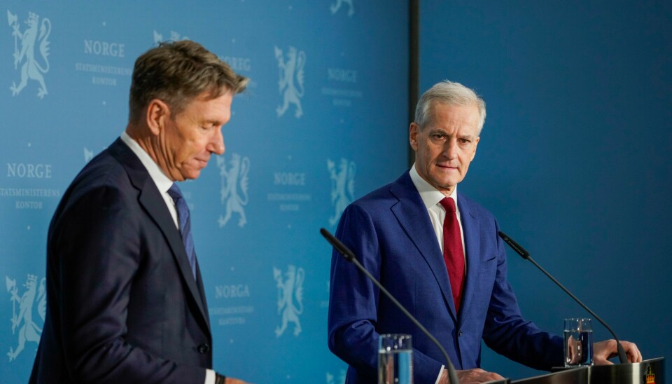 Statsminister Jonas Gahr Støre (Ap) og energiminister Terje Aasland (Ap) holder pressekonferanse om strøm på Statsministerens kontor.(Ole Berg-Rusten/NTB) Statsminister Jonas Gahr Støre (Ap) og energiminister Terje Aasland (Ap) holder pressekonferanse om strøm på Statsministerens kontor. Foto: Ole Berg-Rusten / NTB