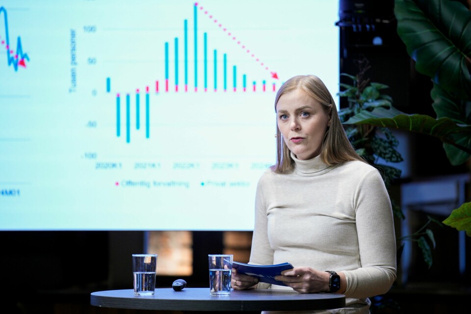 Tina Bru er nestleder i Høyre.(Stian Lysberg Solum/NTB) Tina Bru (H) mener regjeringen skviser penger ut av folk med skatten som er foreslått. Foto: Stian Lysberg Solum / NTB
