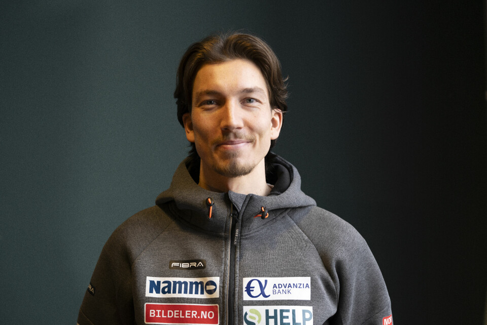 Johann Forfang på mediemøtet med de norske hopperne i VM Trondheim 2025. Johann Forfang på mediemøtet med de norske hopperne i VM Trondheim 2025. Foto: Gorm Kallestad / NTB.
