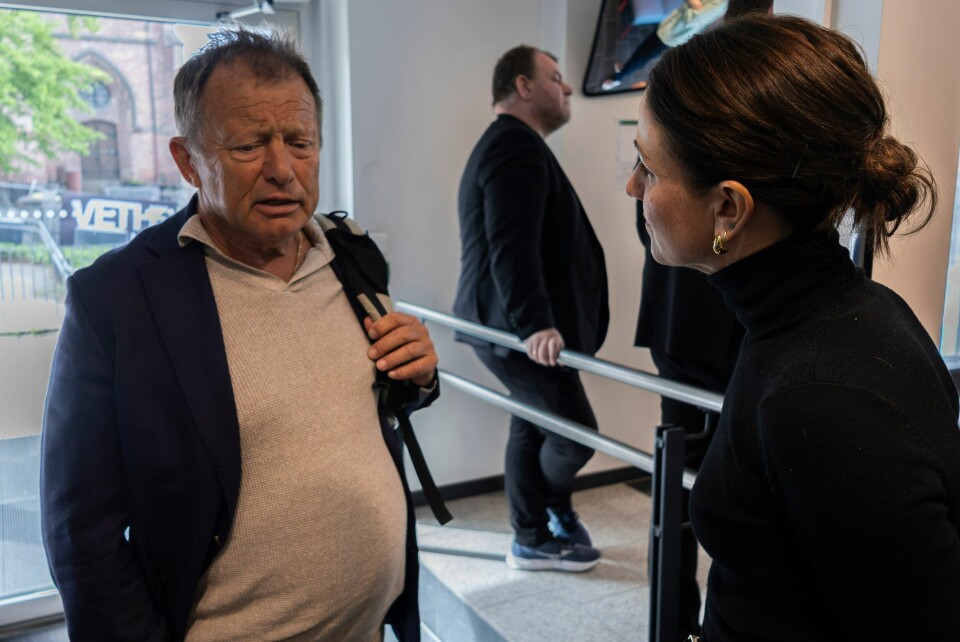 Oljepioner Hans Marwoll og statsråd Tonje Brenna.(Simen Gald/Arbeids- og inkluderingsdepartementet) Oljepioner Hans Marwoll og statsråd Tonje Brenna.