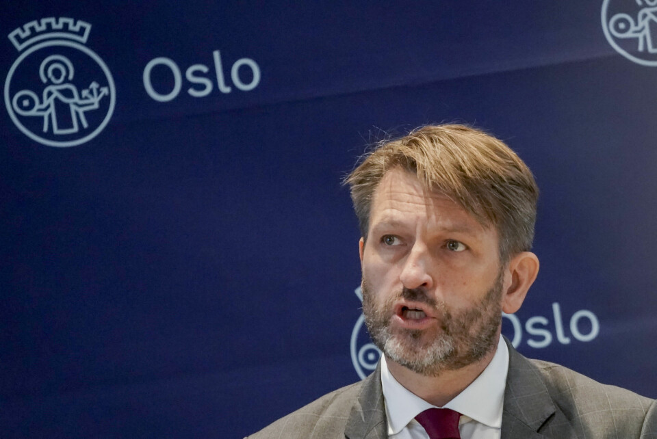 Byrådsleder Eirik Lae Solberg (H), her under fremleggelsen av Oslo-budsjettet i fjor høst. Byrådsleder Eirik Lae Solberg på pressekonferansen i september der de la fram forslaget til neste års budsjett. Nå kommer de med forslag til flere satsinger. Foto: Thomas Fure / NTB