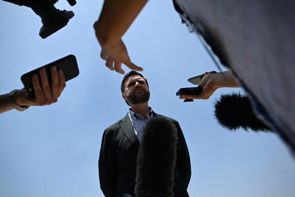 USAs visepresident J. D. Vance under sitt besøk i India denne uken.( Foto: Kenny Holston/AFP/NTB/AFP) USAs visepresident J. D. Vance under sitt besøk i India denne uken.