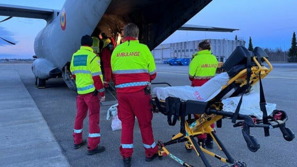 Åtte pasienter og deres medfølgende ble onsdag evakuert fra Gaza til Norge for å få medisinsk oppfølging. Alle pasientene er barn. Åtte pasienter og deres medfølgende ble onsdag evakuert fra Gaza til Norge for å få medisinsk oppfølging. Alle pasientene er barn. Foto: Oslo universitetssykehus / Handout / NTB