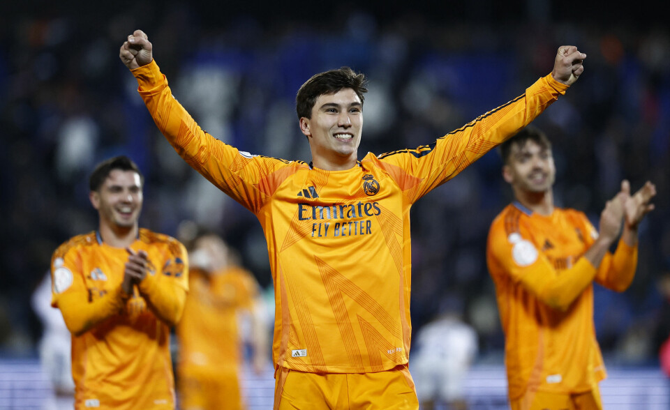 Gonzalo Garcia jubler etter det som ble den matchvinnende scoringen mot Leganes Gonzalo Garcia jubler etter det som ble den matchvinnende scoringen mot Leganes