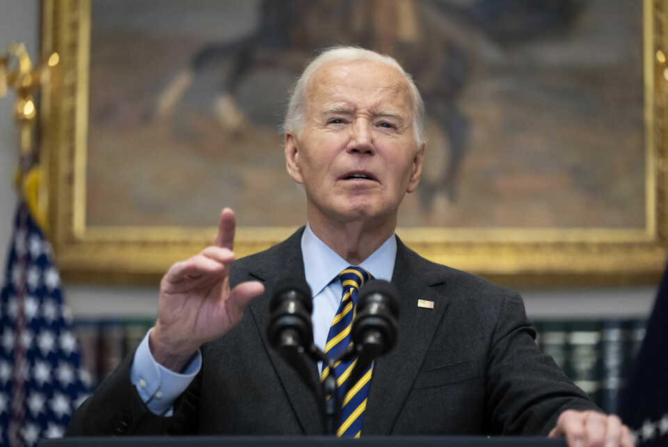 USAs avtroppende president Joe Biden. President Joe Biden under et pressetreff i Det hvite hus fredag. Foto: Ben Curtis / AP / NTB