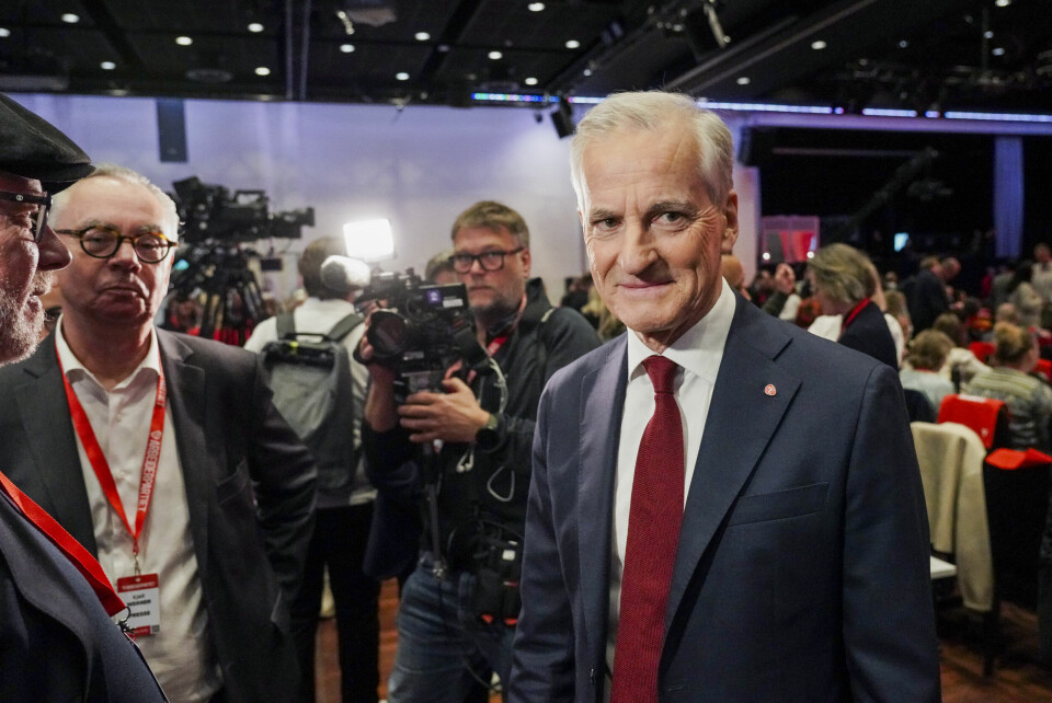 Jonas Gahr Støre lyste opp på Ap-landsmøtet, skriver kommentator Kjell Werner. Statsminister Jonas Gahr Støre snakket om toll i talen sin på Arbeiderpartiets 70. ordinære landsmøte på Oslo Kongressenter Folkets Hus i Oslo. Foto: Ole Berg-Rusten / NTB