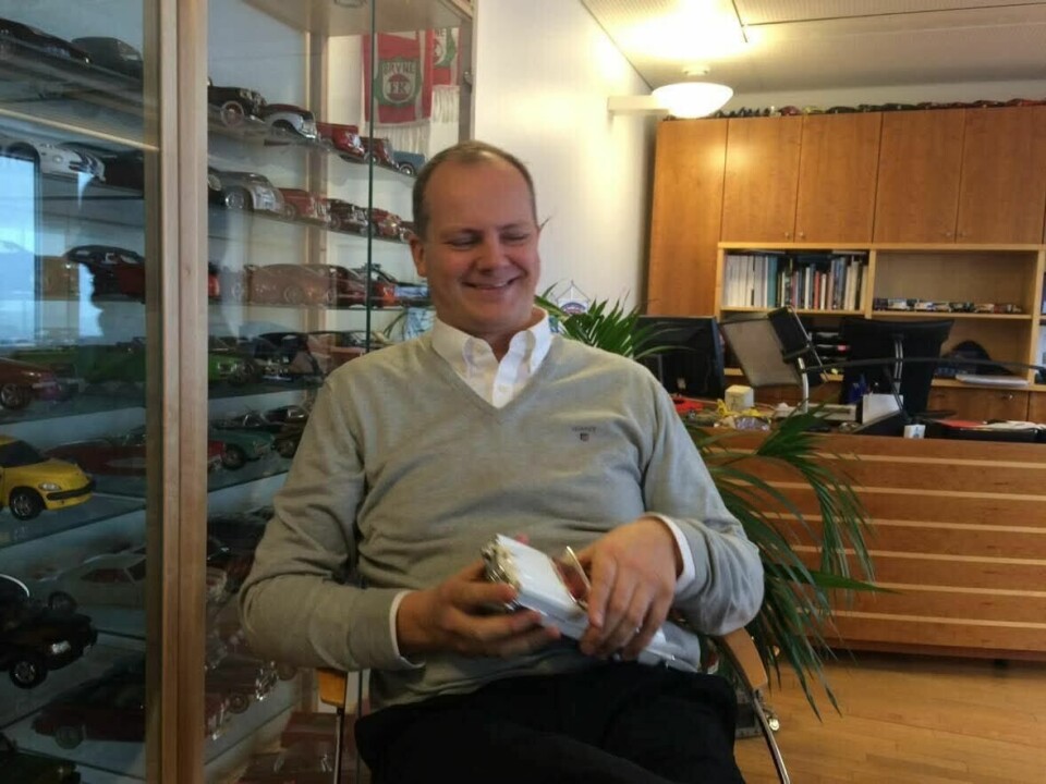 Statsrådskontoret ble brukt som utstillingslokale.(Privat) Statsrådskontoret ble brukt som utstillingslokale.
