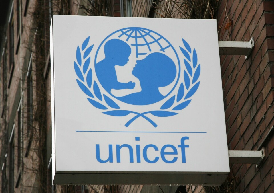 Unicef. ** FILE ** The UNICEF logo is fixed at the German UNICEF headquarters in Cologne, Germany, on Feb. 5, 2008. The German branch of UNICEF said Wednesday, Feb. 20, 2008, it lost a coveted endorsement from the country's leading watchdog for charities, a move that may tarnish it's reputation in the midst of a financial scandal plaguing the group. (AP Photo/Hermann J. Knippertz, File)