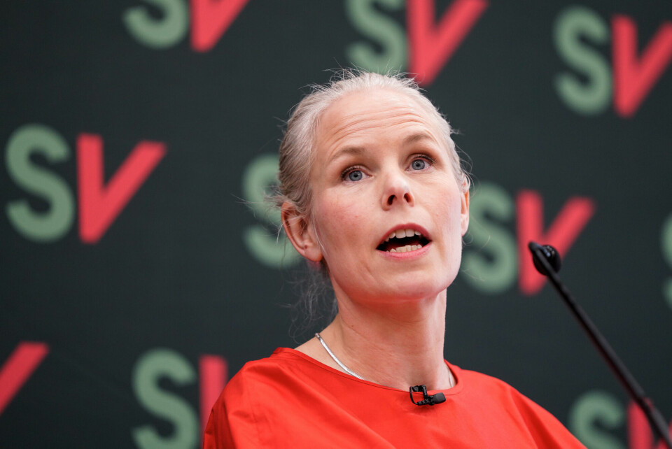 SV-leder Kirsti Bergstø talte til partiets landsstyre fredag. Kirsti Bergstø
